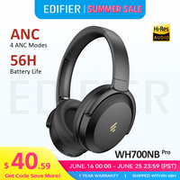 Edifier WH700NB Pro Wireless Hybrid ANC Headphones Bluetooth V5.4 Hi-Res Over-Ear Headset Multi-point Connection 56H Playtime