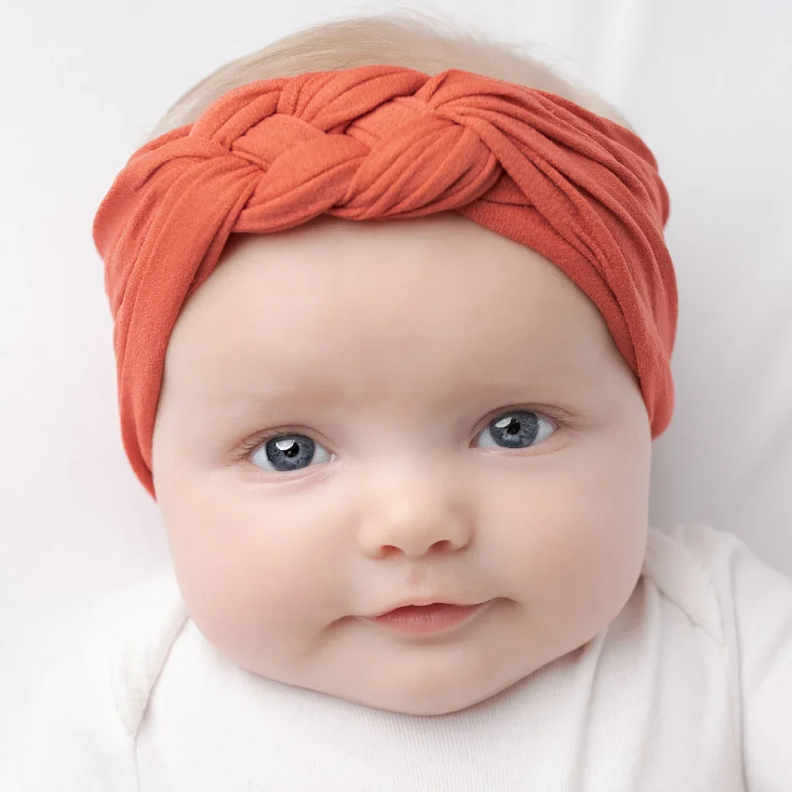 Nylonowe opaski na głowę dla dziewczynek Elastyczny turban Akcesoria do włosów dla dzieci Maluchy Niemowlęta — zdjęcie 2