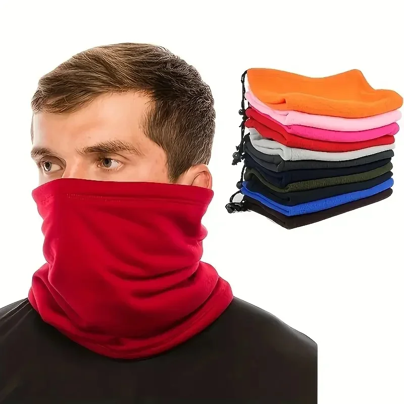 AliExpress GATHERTOP New Polar Fleece Neck Tube Warm Neck Gaiter Fishing Skating Running Sports Mask Camping Hiking Neck Gaiter Warm Cycling Hood