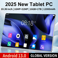 Global Version 2025 Tablet 16GB RAM 1TB ROM 10.36 Inch Display Android 13.0 10 Core Tablet PC Dual Wifi Dual SIM Card Support