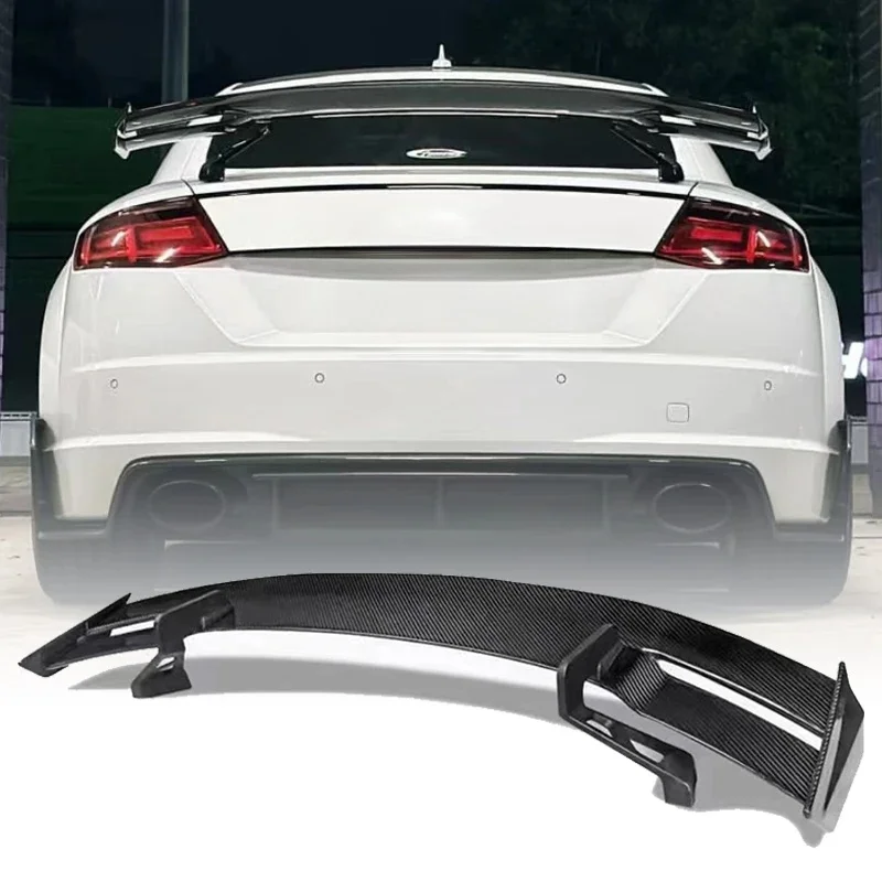 Becquet Arrière Forgé en Fibre de Carbone group, Noir Brcorporelle, pour Audi Tt Tts Ttrs R8 MK3 Mk2