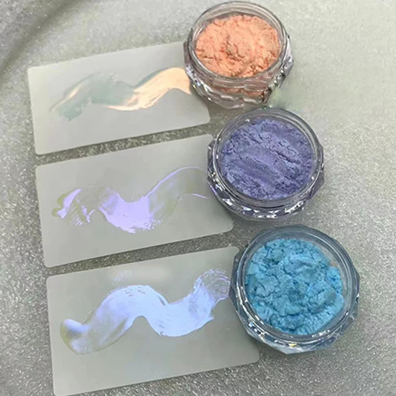 1Jar Einhorn Regenbogen Aurora Chrom Pulver Hochglanz Spiegel Feine Glitter Pigment Perle Reiben Staub Nägel Liefert Dekoration &*&