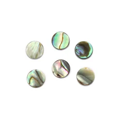 5pcs Abalone Shell Flat Round 6-20mm Cabochon Loose Stones for Jewelry Making Ring Pendant DIY