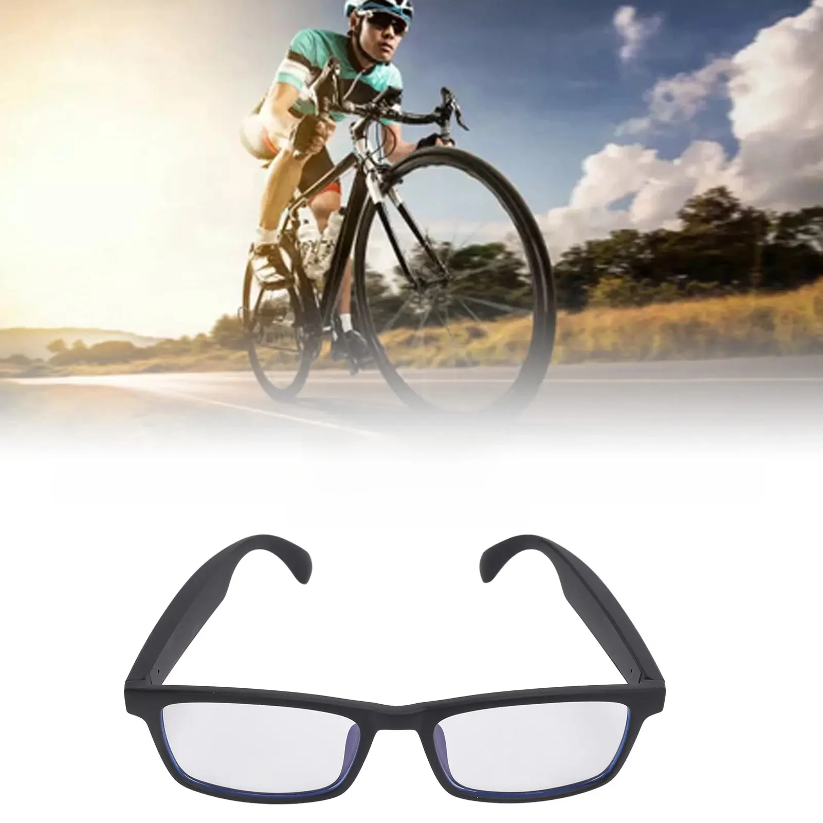 AliExpress Qiilu Smart Sound Glasses with Mic Blue Light Filter Touch  Outdoor Cycling Bluetooth 5.3 Glasses Smart Sound Glasses