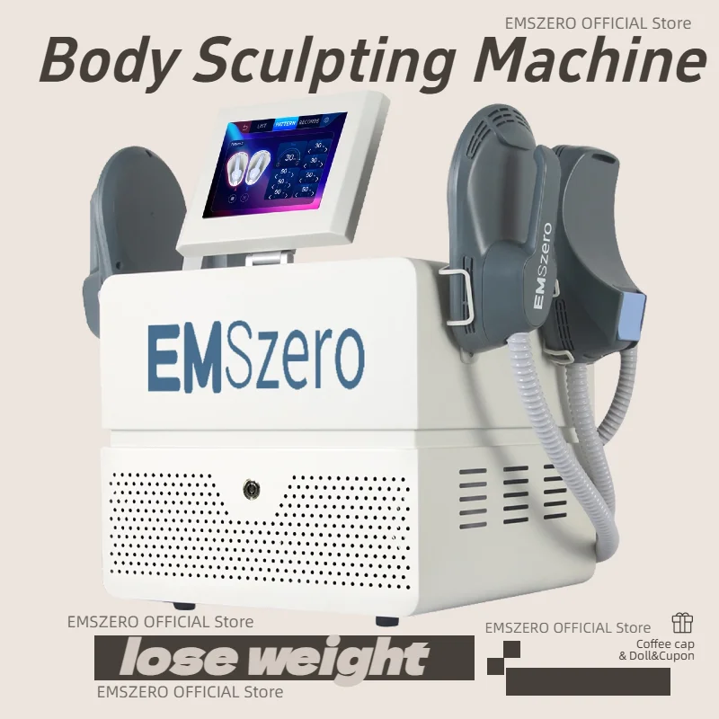 Professional EMSzero EMS Body Sculpting Machine Portable Shaping RF Muscle Stimulator 15 Teslas 6500W 4 Handle