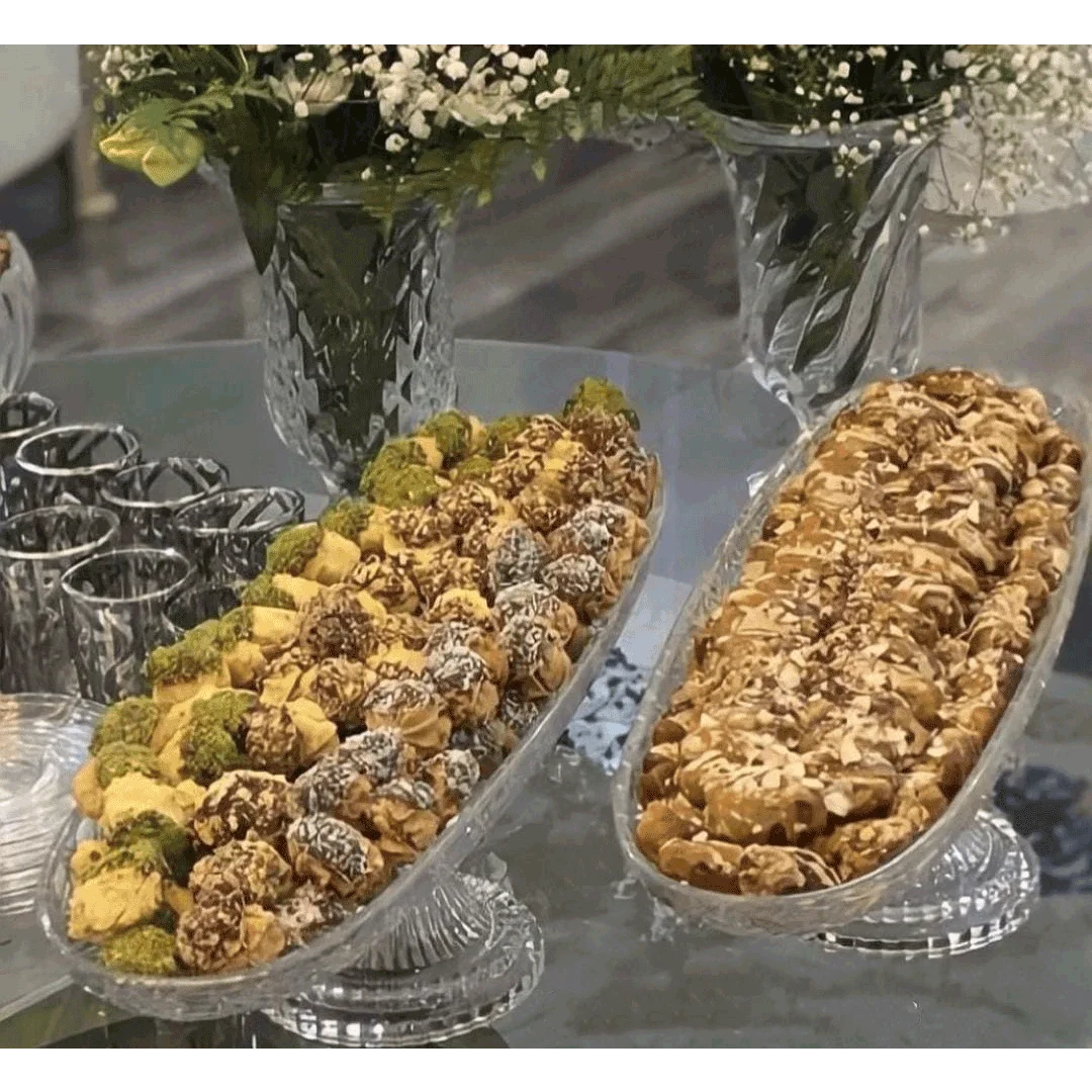 Two Serving Plate For Chocolate - Peanuts