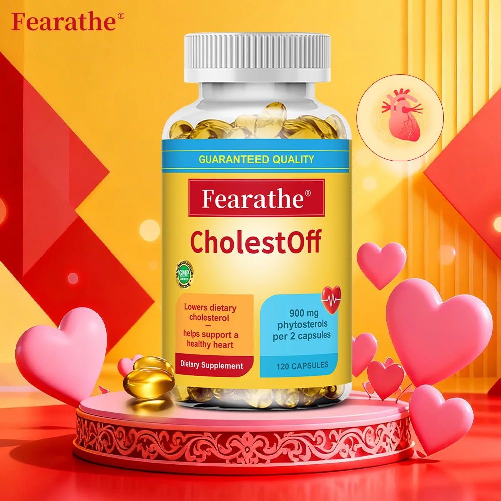 

900mg CholestOff Capsules, Dietary Supplements with Plant Sterols, Support Heart & Cholesterol Health, Boost Immunity