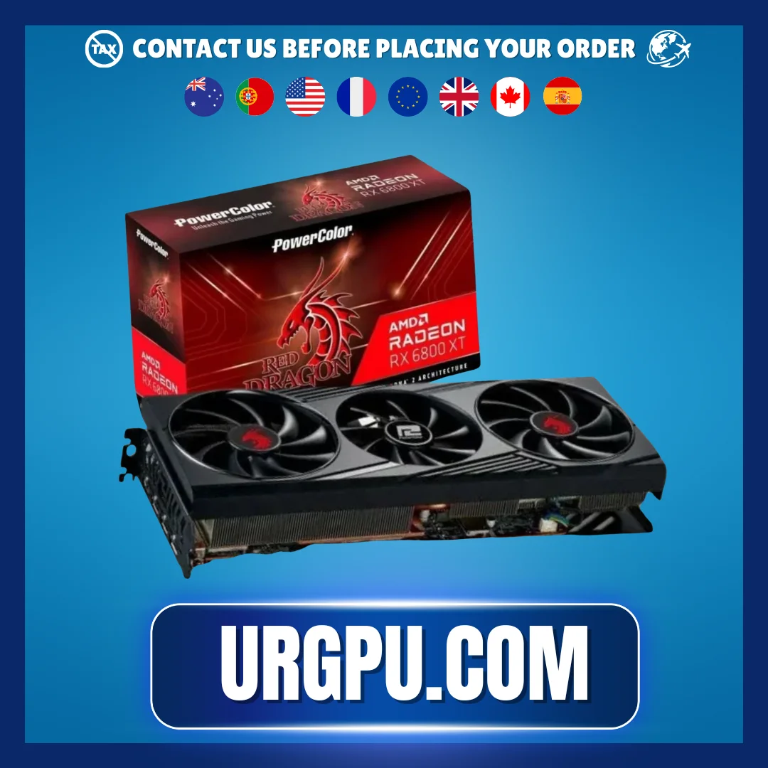 PowerColor Radeon RX 6800 XT 16GB Red Dragon GDDR6 Video Graphics Card GPU