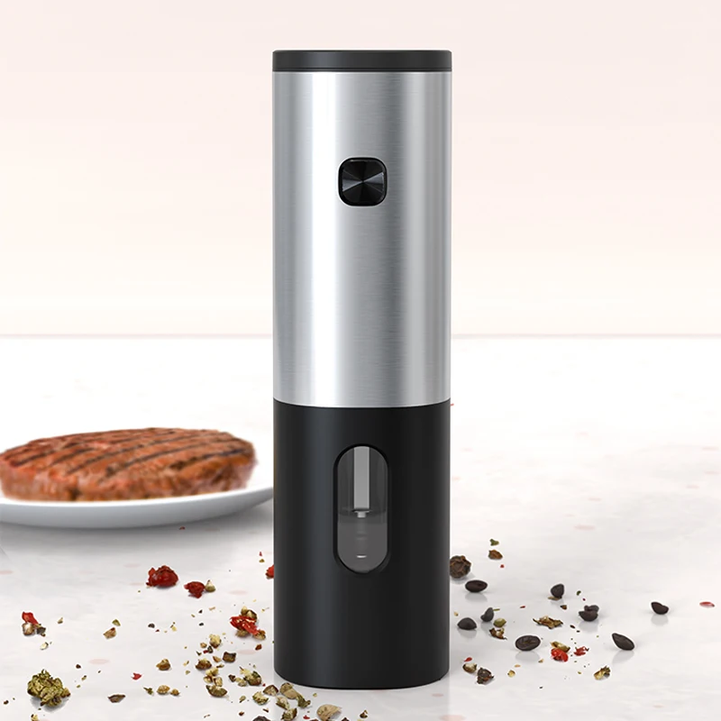 

Electric Salt and Pepper Grinder Adjustable Thickness Ceramic Grinding Core Kitchen Large Capacity Seasoning Mill with Led Light