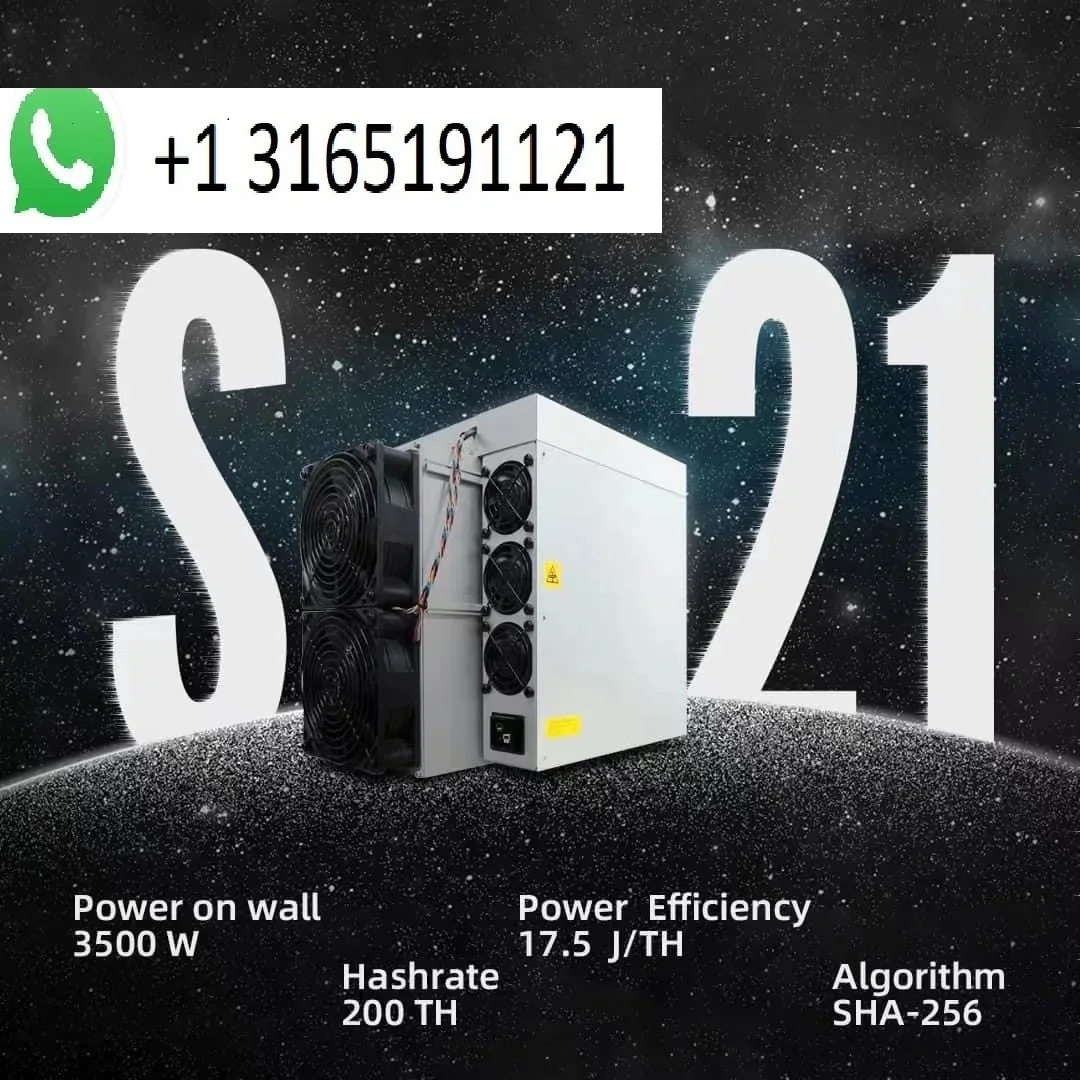 

A. BUY 7 GET 4 FREE New Antminer S21 200T 3500w Bitcoin Miner Bitmain S21 17.5J/T Asic Miner BTC Crypto Miner Include PSU