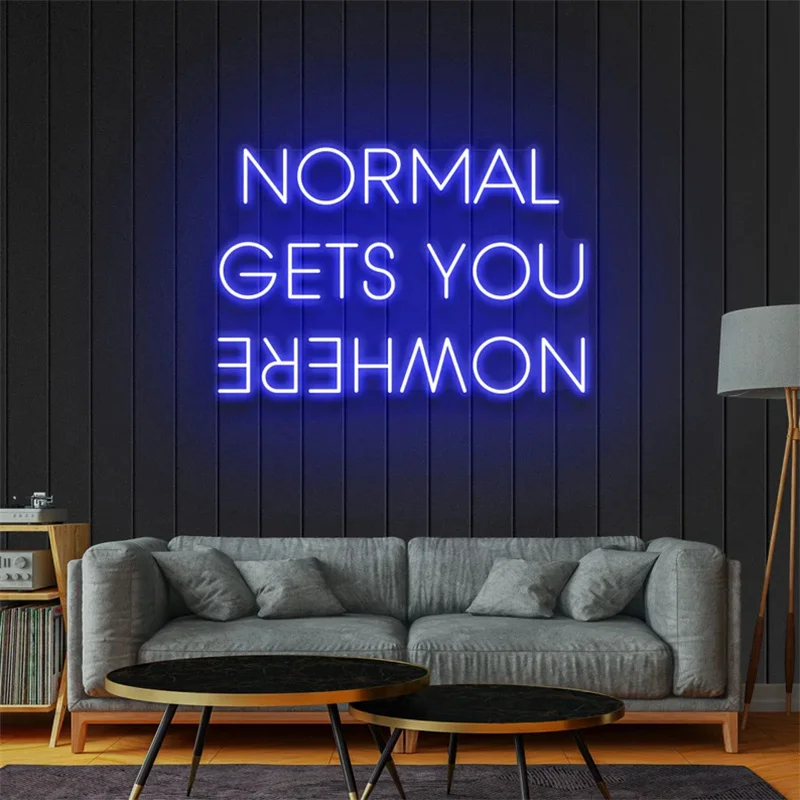 

NORMAL Gets YOU NOWHERE Neon Sign Light Office Living Room Interior Design, Neon sign wall art,Neon sign wall decor