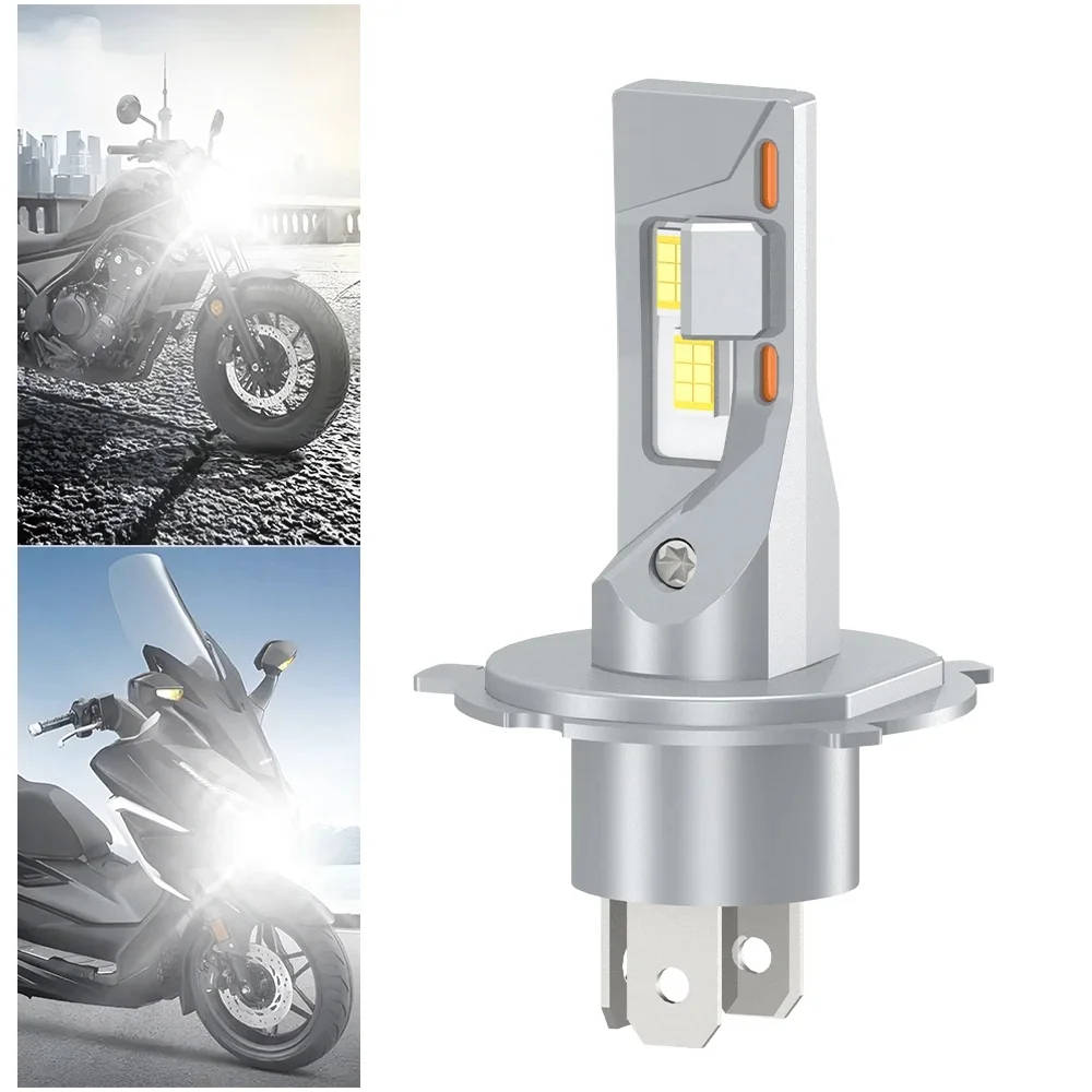 AliExpress 1PC H1 H4 H7 H11 LED Motorcycle Headlight Bulb 60W Led Moto Motor Bike Light High Low Beam 6000K Copper Tube Scooter Lamp Canbus
