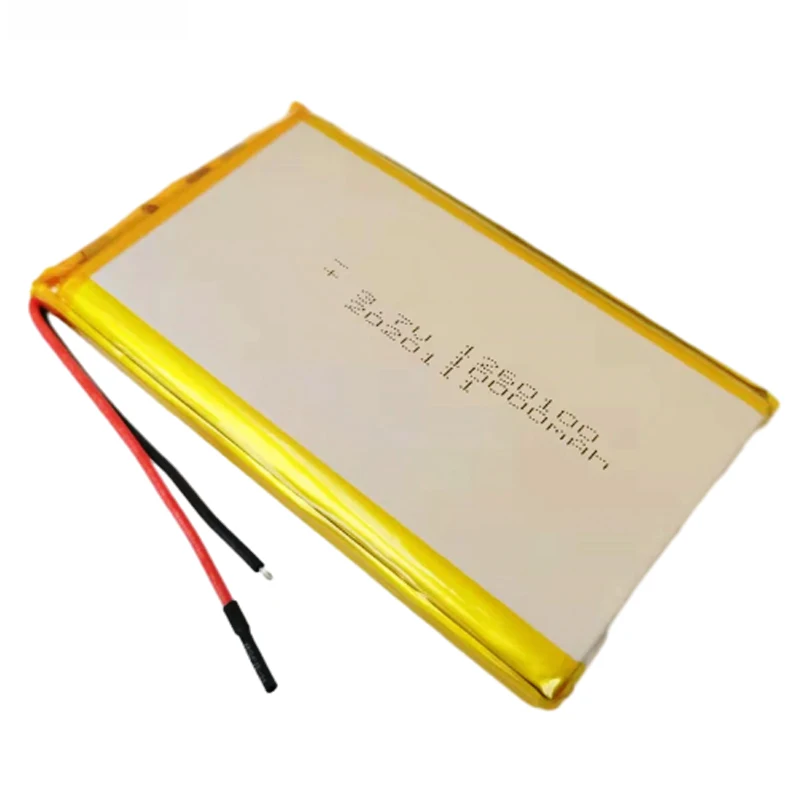 1260100 3.7V 10000mAh Lithium Battery Li-Po Rechargeable Batteries Replacement With PCB For Tablet DVD GPS Medical Device