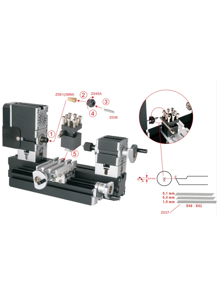 Z044MTL 2 Position Tool Post L Metal Mini Lathe Tool Holder,Lathe Tool Rest Bracket Machine Accessory