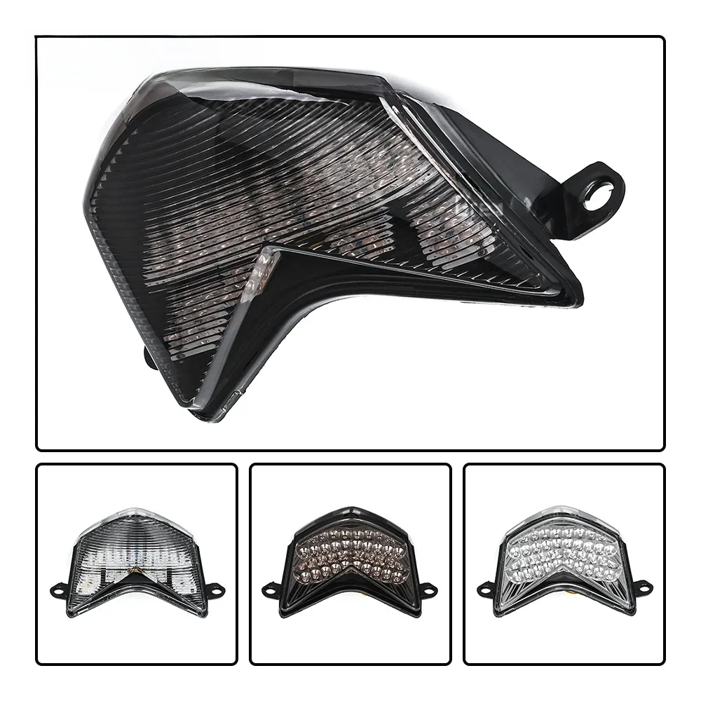 Feu arrière LED pour moto KAWASAKI Ninja ZX-6R 2005 2006 6R 636 avec clignotants intégrés et feu stop