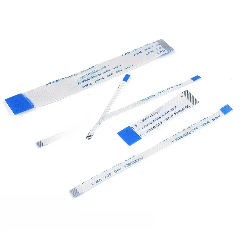 Câble plat Flexible FFC FPC AWM 20624 80C 60V VW-1, 0.5MM 4 5 6 8 10 12 14 16 18 20 24 26 30 32 34 36 38 45 50 54 60 broches