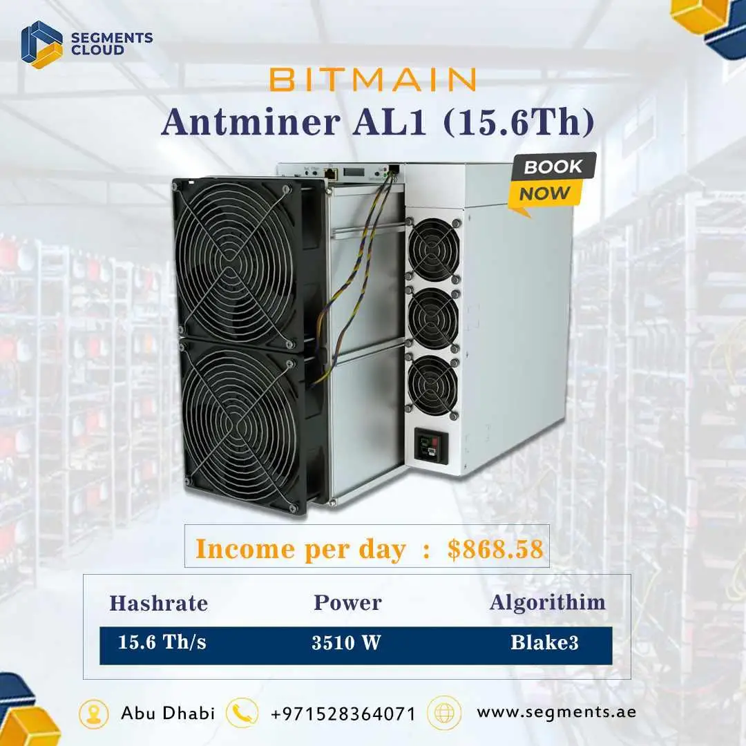 DC BEST OFFER BUY 2 GET 1 FREE Bitmain Antminer AL1 15.6TH/s 3510W (ALPH)