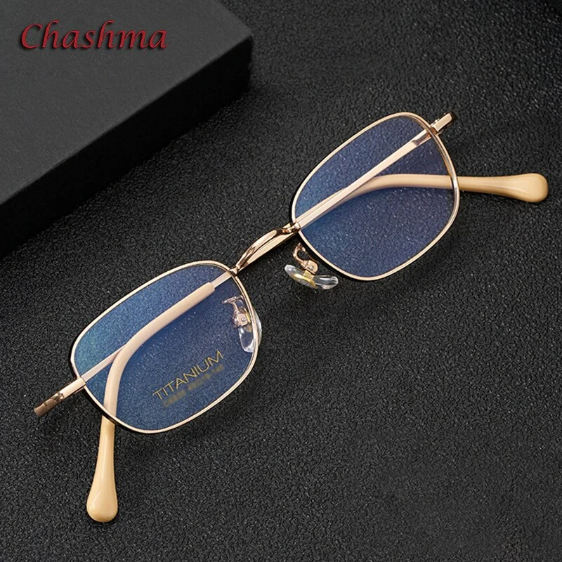 Chashma – monture rétro en titane Ultra légère, lunettes de Prescription pour hommes et femmes, lunettes optiques de haut degré, Super qualité