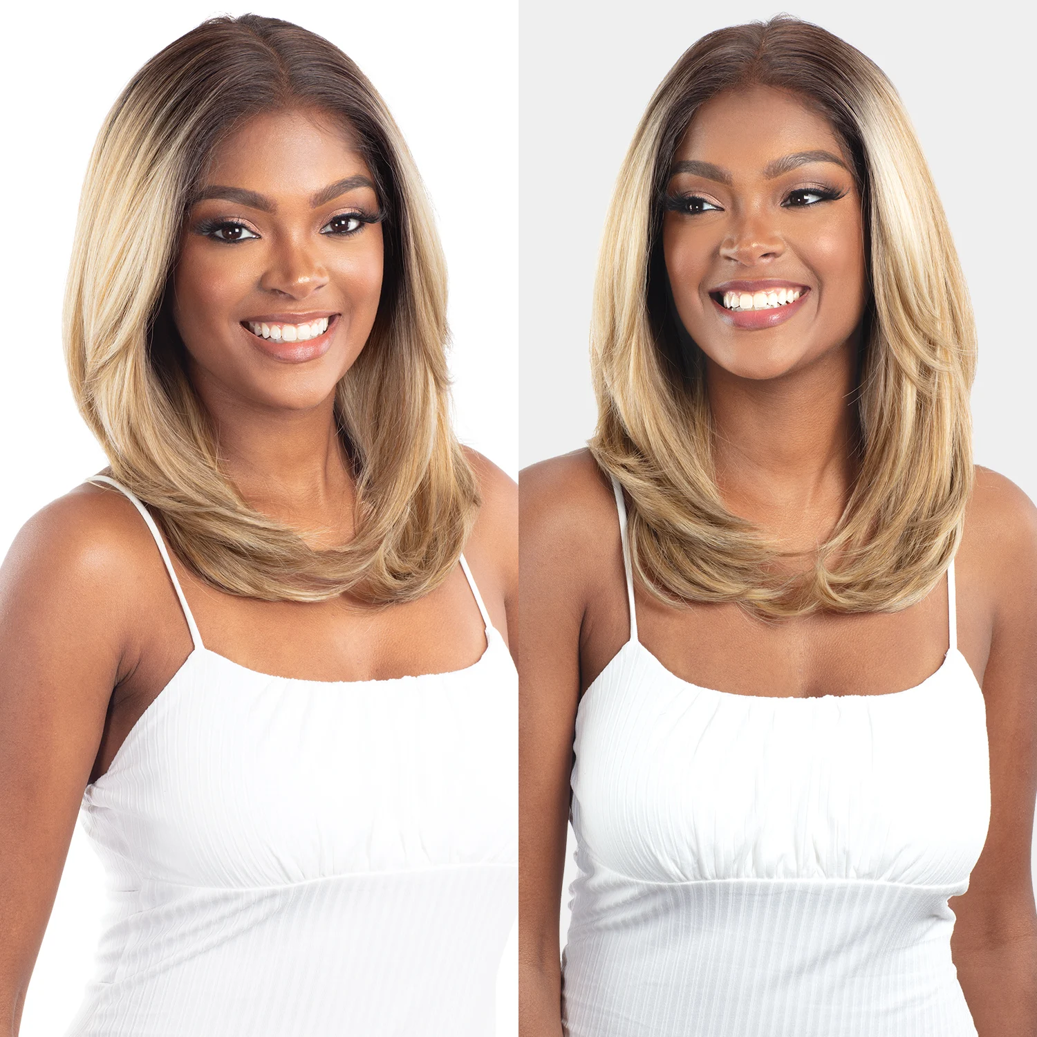 Shake-N-Go HD الدانتيل الباروكة الاصطناعية أمامي انتزاع غلويليس إليسيا