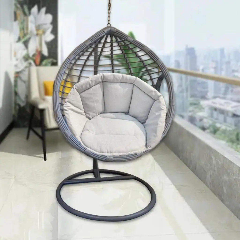Hanging Chair Cushion Garden Hammock Removable Pads for Patio Wicker Tear Drop Hanging Chair Indoor Outdoor