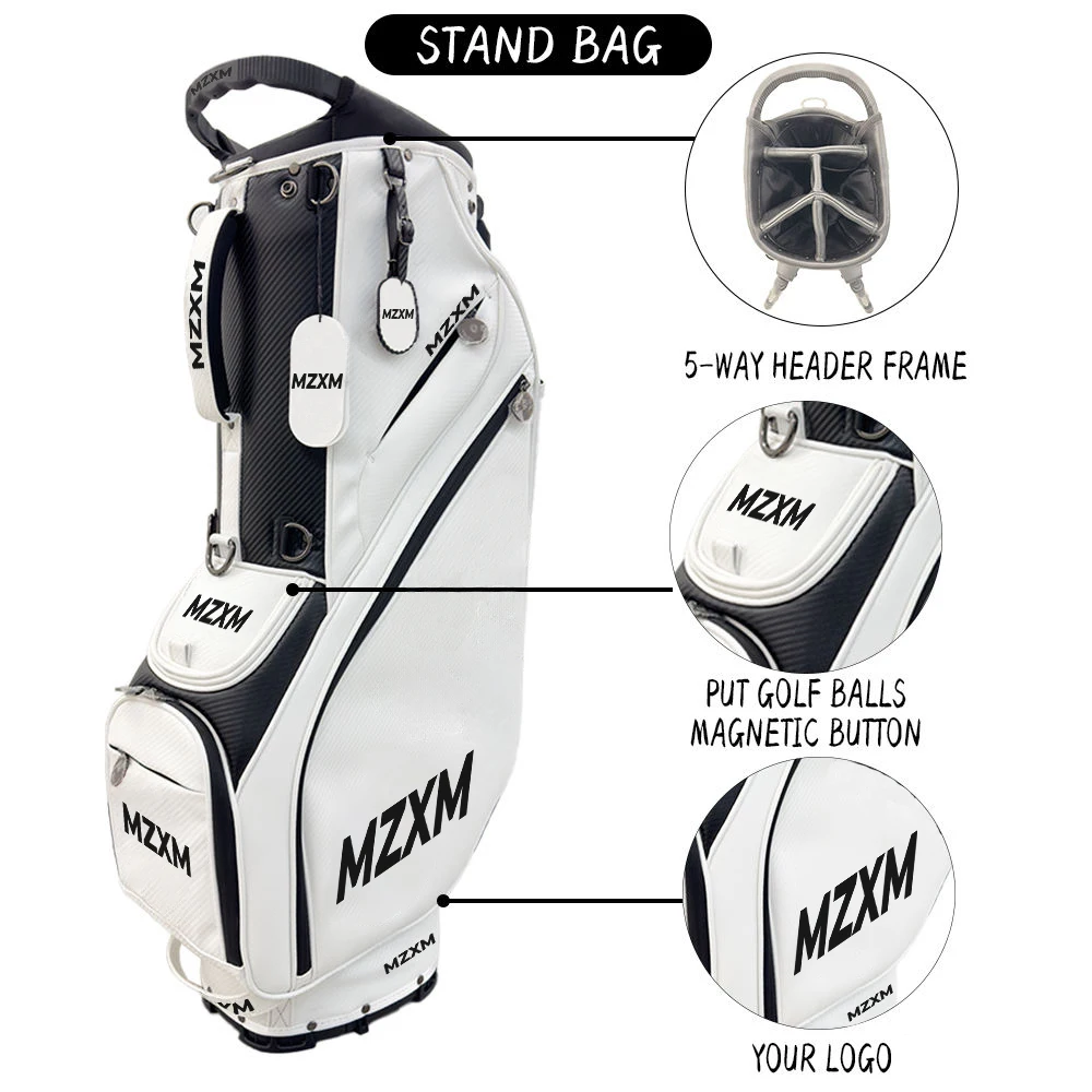 

Golf Club Bag of New Golf Brand have High Quality Leather Golf Caddy Bag for Men and Women Color PU Available Tarpaulin Golf Bag