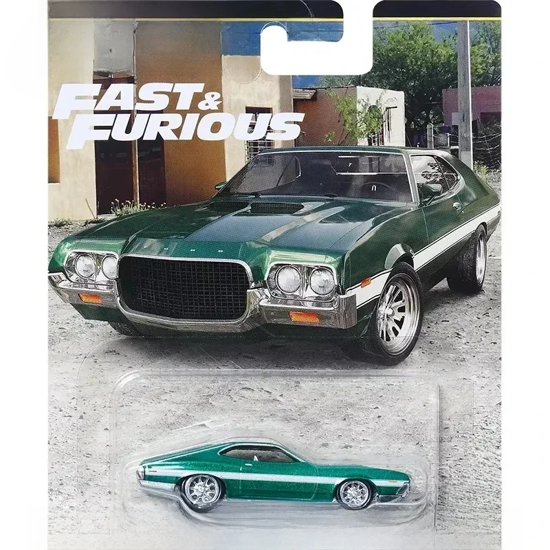 Hot Wheels – voiture Premium originale, Ford Gran Torino Sport Fast & Furious 1/64, jouets moulés sous pression pour garçons, modèle de véhicule en métal, cadeau, 1972