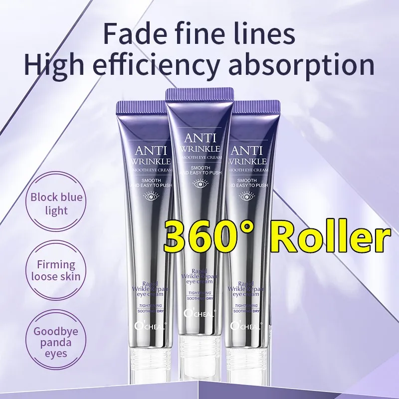 

Eye Cream 360° Roller, Under Eye Roller Cream for Dark Circles and Puffiness Reduce Wrinkles Fine Lines with 360° Massage Ball,