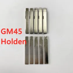 Keychannel-Hoja de llave de coche GM45 sin cortar, Flip remoto en blanco para Holden, Xhorse, KD, KEYDIY, JMD, llave de repuesto, Bldade, 10 unids/lote