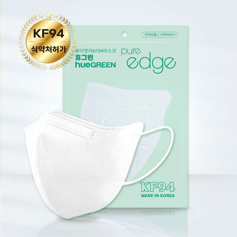 Hue Green Pure Edge KF94 MACKS Large 2D Bird's Bare Type 100-medium Individual Packaging White Black Domestic Product: 25 Years 6 until the month