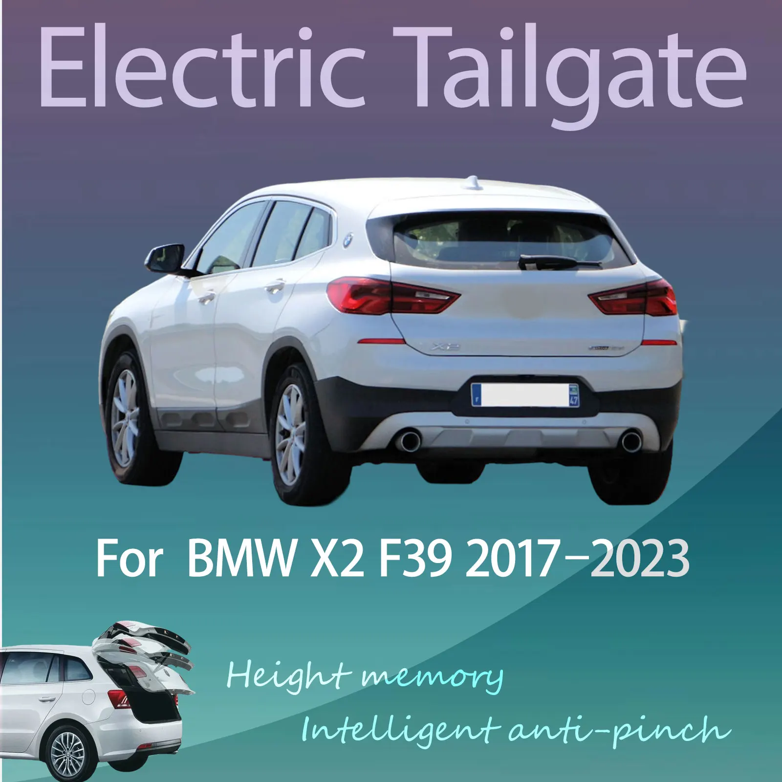 For BMW X2 F39 2017–2023  Electric Modified Tailgate Intelligent Height Automatic Lifting Key-Controlled Trunk