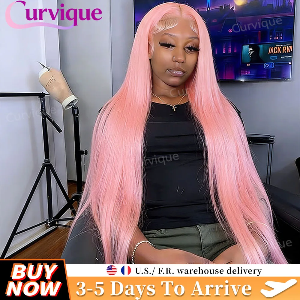 Pink Lace Front Wigs Human Hair 13x6 HD Lace Frontal Wig 13x4 Staight Lace Front Wigs For Women Brazilian Colored Human Hair Wig
