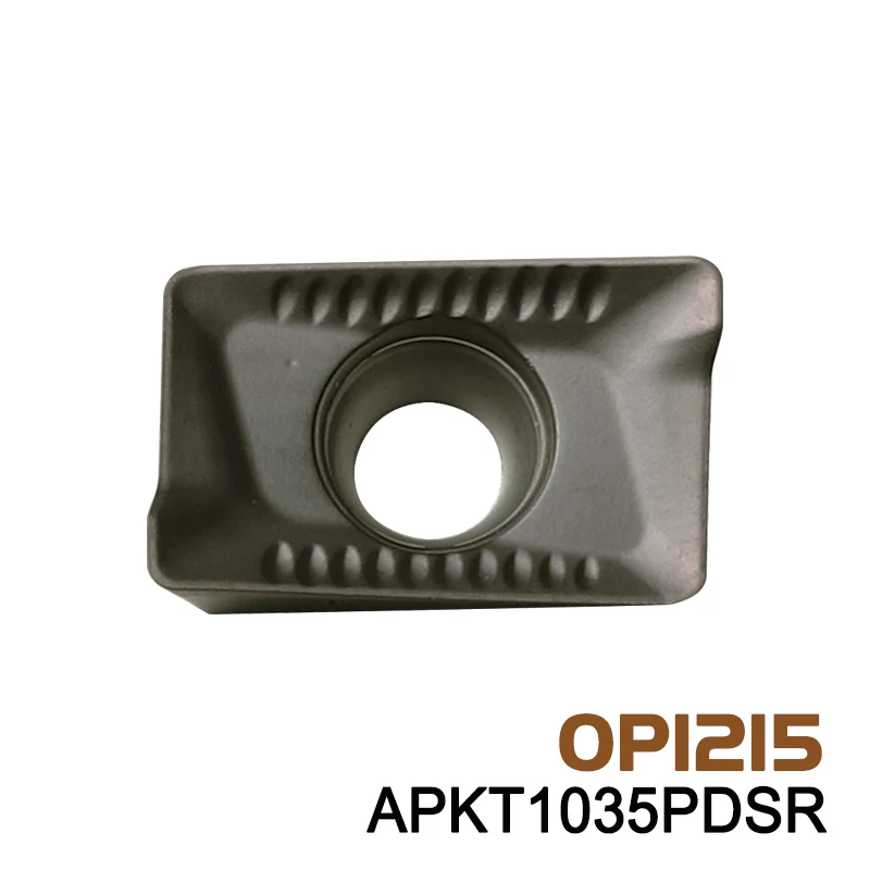 Placa de insertos de carburo APKT1035PDSR APKT1035 APKT 1035 PDSR OP1215 OP1315 para acero inoxidable