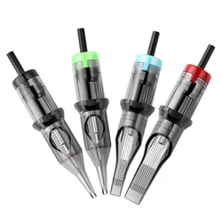 FKS 20PCS Tattoo Needles Cartridge RL/RS/RM/M1 Disposable Sterile Permanent Makeup Body Artists For Tattoos Machine Supply