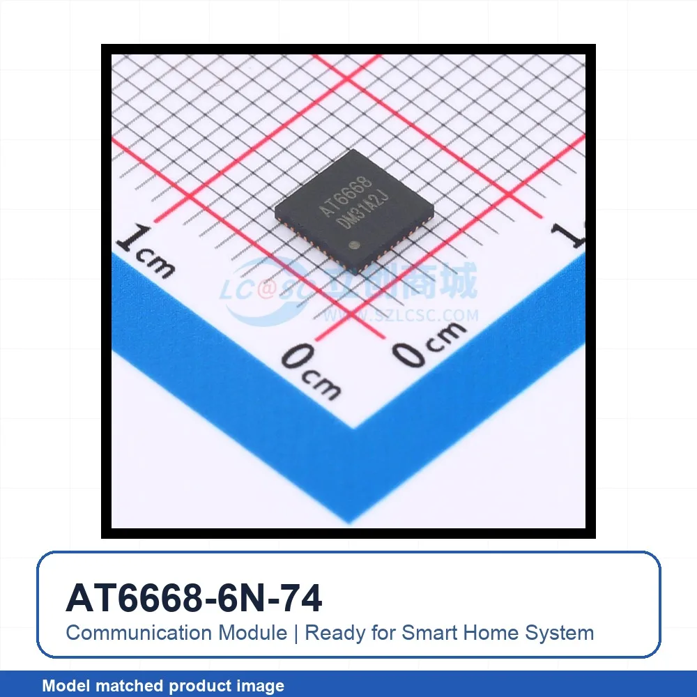 8pcs AT6668-6N-74 QFN-40-EP(5x5) GNSS GPS BDS Positioning Module