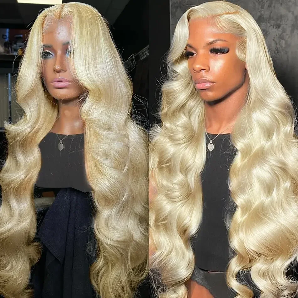 Melodie 34 Inch 613 Honey Blonde Color Wig HD Transparent  Body Wave 13x6 Frontal Human Hair Wig For Women 13x4  Lace Front  Wig