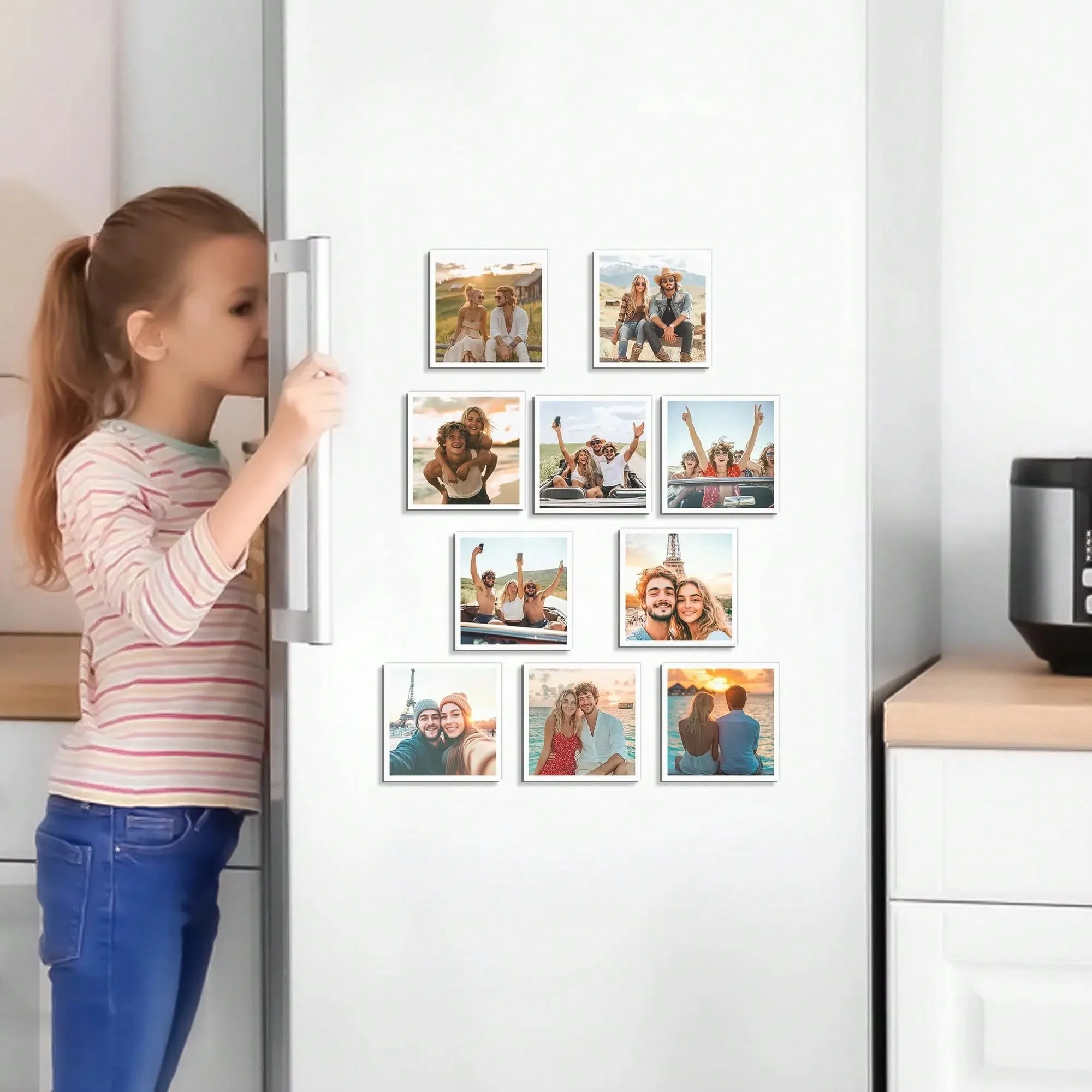 Fridge Magnets, Custom Photo Printed Magnets, Personalized, Perfect for Him, Perfect for Her, Anniversary image 4