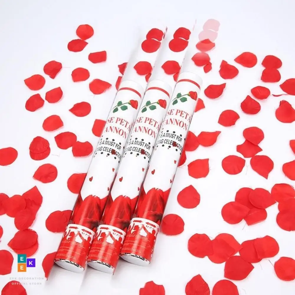 With Rose Confetti Rose Petal Cannon 1 Pcs For Party House Party Pool Party For Tribune Fans Love valentine's day celebration