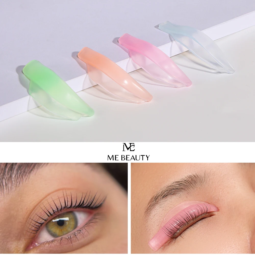 4 paires de tiges de levage de cils, tampons de permanente de cils colorés, boucliers de levage de cils en Silicone, outil de maquillage pour la maison ou le Salon