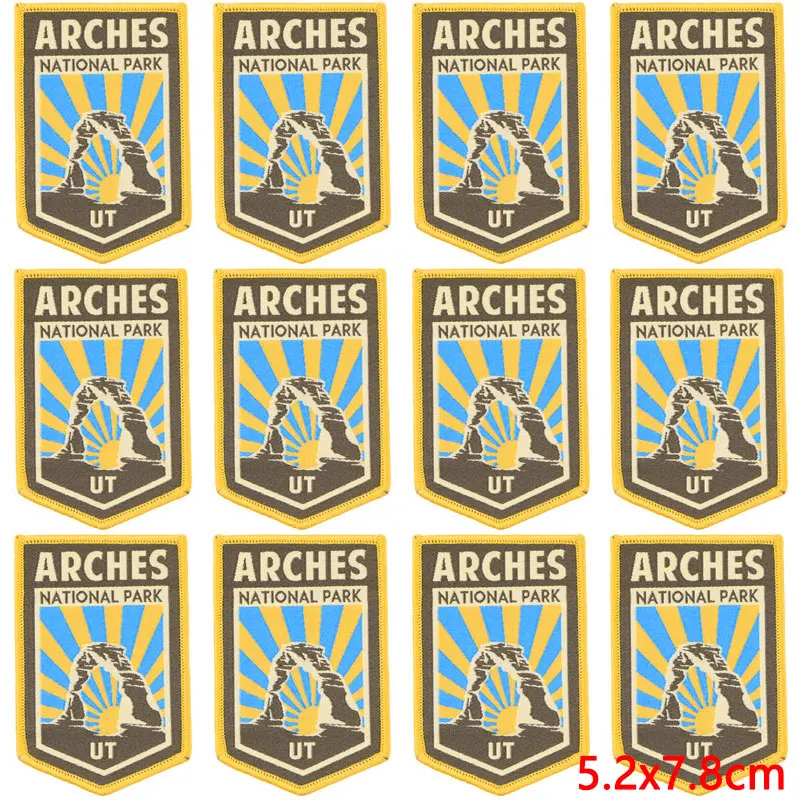 10Pcs WholesaleOutdoor Patch Mountaineering Badges National Forest Park DIY Sewing On Patches for Clothes Packback Decorate DIY