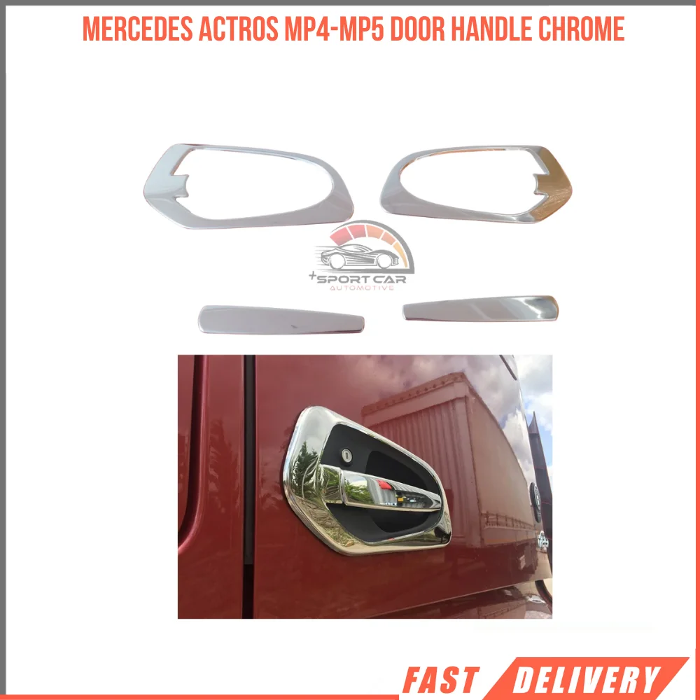 For Mercedes ACTROS MP4-MP5 Compatible Door Handle Chrom Right And Left 2 Piece Set Tracks Accessories Stainless Steel High Quality