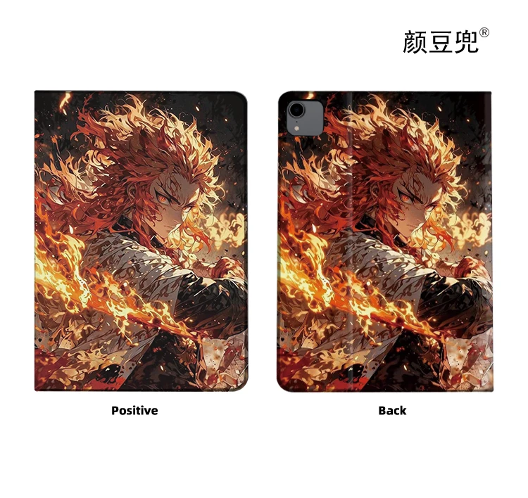 Rengoku Senjurou Anime Air 11 13 polegadas para iPad Air 4 5 Mini 5 6 7 Capa de silicone de luxo para Pro 12.9 11 para iPad 10th Pro13 11