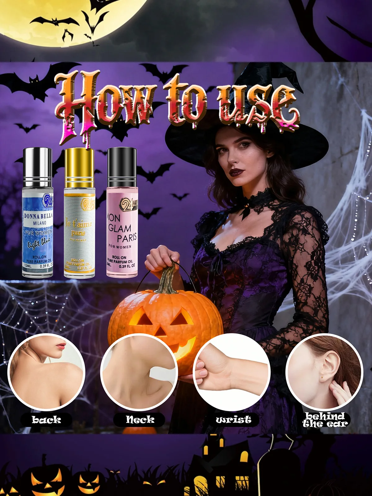 3er-Pack/36 ml Pheromonparfüm für Damen |   3 Flaschen verführerischer Duft für den Alltag |   Kompakt und reisefreundlich für Sie