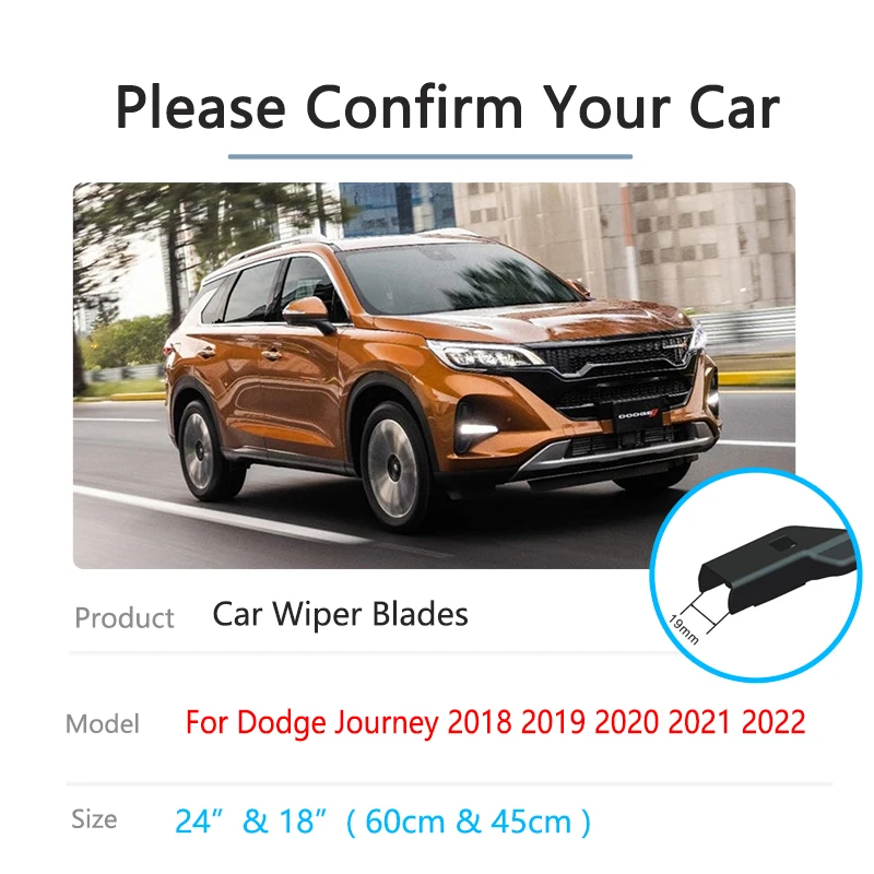 For Dodge Journey Trumpchi GAC GS5 II 2018 2019 2020 2021 2022 Front Wiper Cutter Blades Brushes Accessories Windscreen Windows