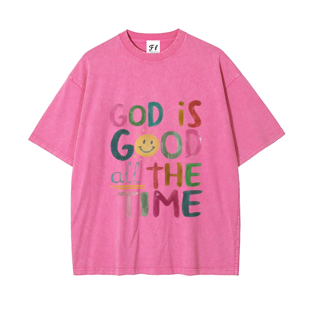 VêtementsVintage Y2k Vibes lavé en détresse imprimé pur coton manches courtes respirant confortable hommes femmes manches courtes