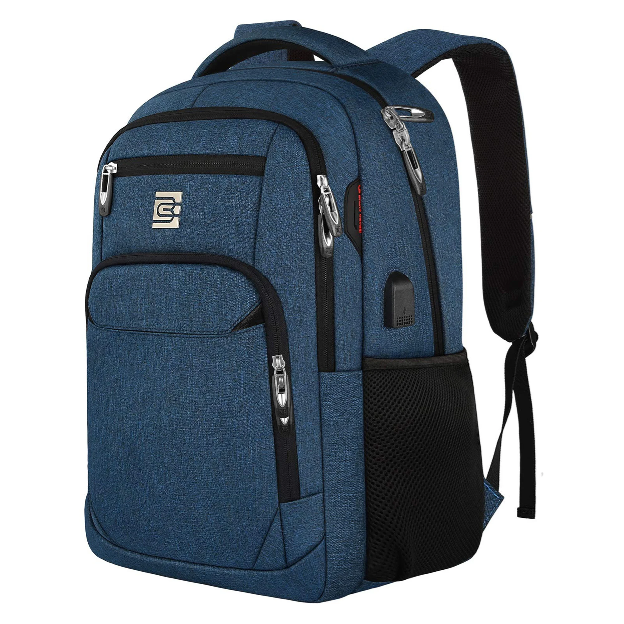 NONE Große Kapazität Rucksack : Laptop Rucksack besitzt mehr als 20 unabhängige Taschen für viel Stauraum und können Powerbank, A4-Ak 3