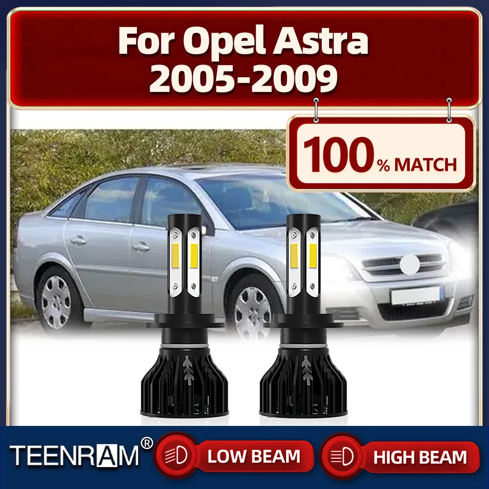 

LED Headlight Bulb 20000LM Super Bright Car Lights 12V Turbo Auto Lamp 6000K White For Opel Astra 2005 2006 2007 2008 2009