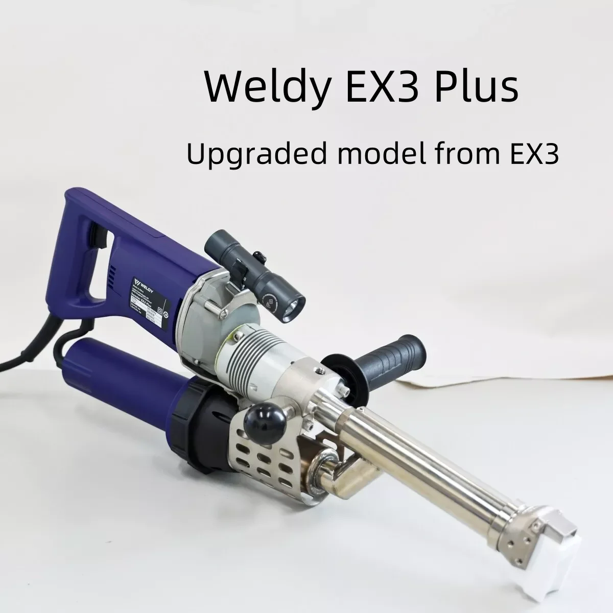 

Weldy EX3 Plus Digital Plastic Extrusion Welder 230V for Seaming HDPE Geomembrane Holes Hand Extruder