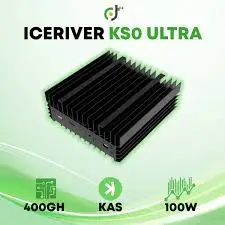 

BQ скидка ICERIVER KS0 ULTRA 400GH 100 Вт KAS Майнер с блоком питания, Крипто-Майнер KASPA