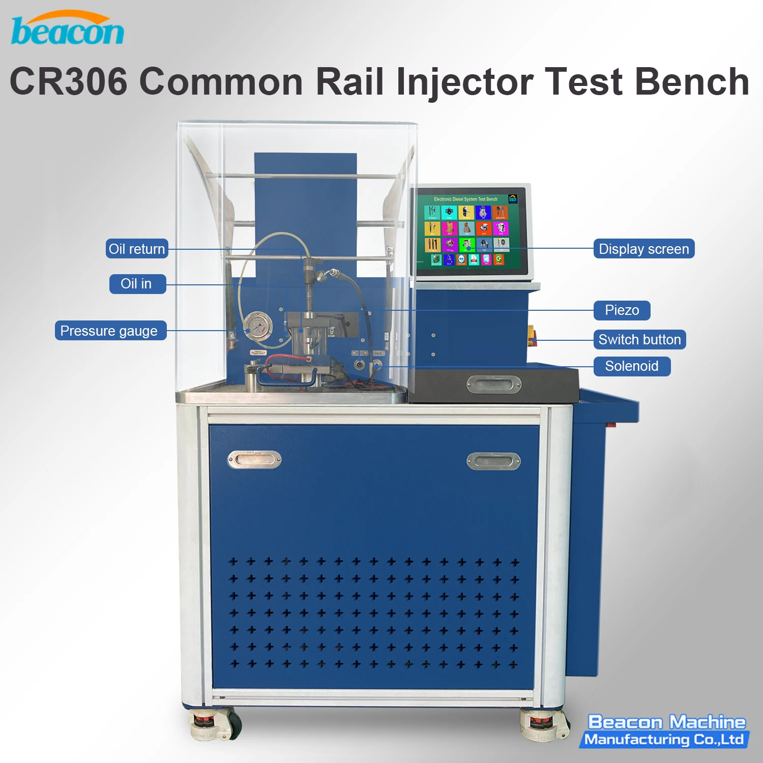 High Pressure Common Rail Injector Test Bench CR306 Diesel Fuel Injection Testing Machine for Automotive Repair Workshop