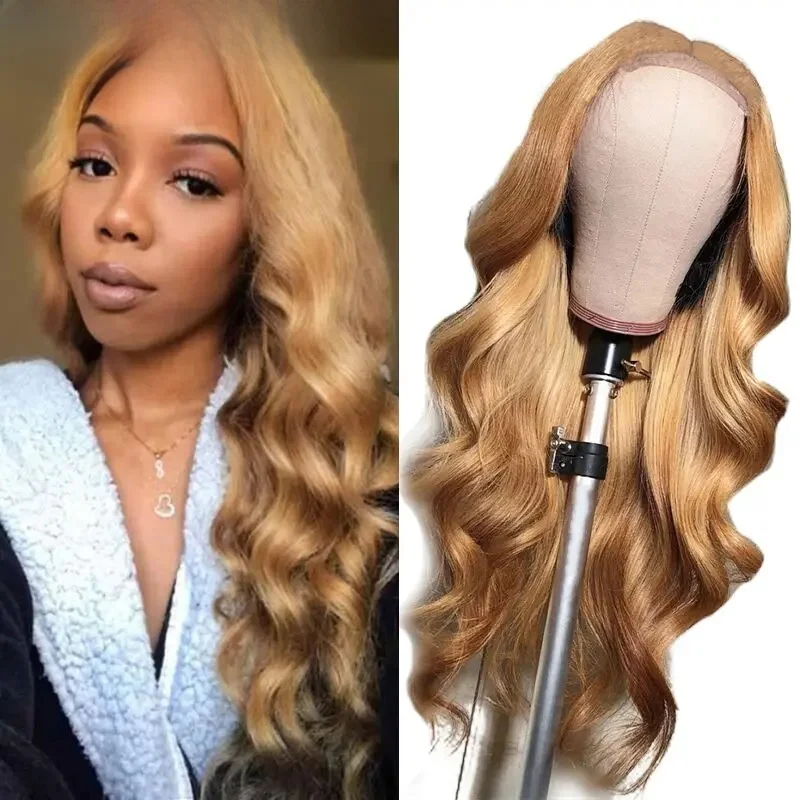 Miss Rola Body Wave 4X4 Lace Sluiting Menselijk Haar Pruiken Ombre 99j Blonde Highlight Braziliaanse Remy Hair Pruik 180% Dichtheid Pre Geplukt - afbeelding 2